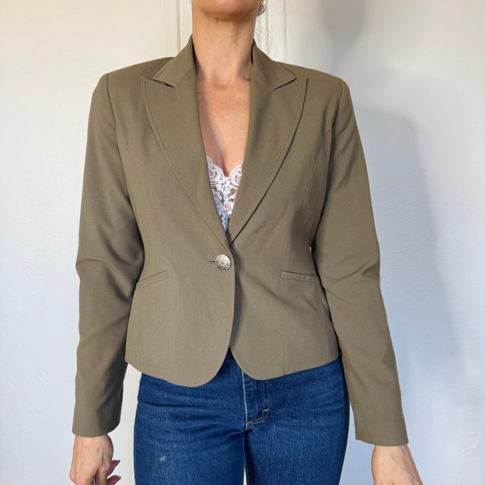2000s Signature byβ Larry Levine tan blazer Size 6